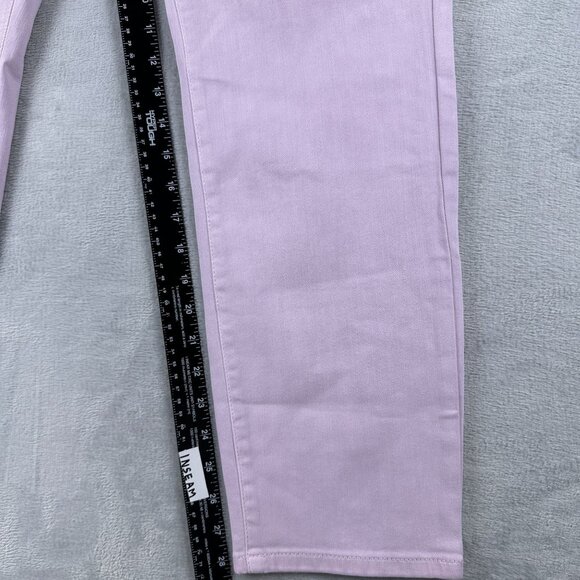 J. Jill Straight Leg Jeans Womens Size 16 Authentic Fit Slim Ankle Mid Rise Pink - Picture 9 of 12